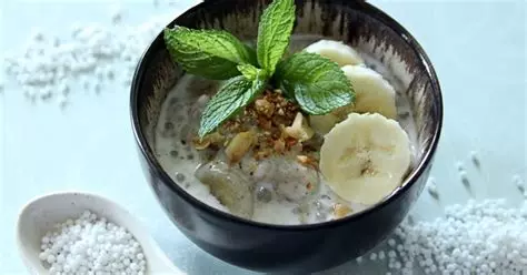 Banane tapioca au lait de coco