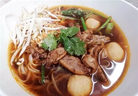 Soupe de nouilles au canard laqué